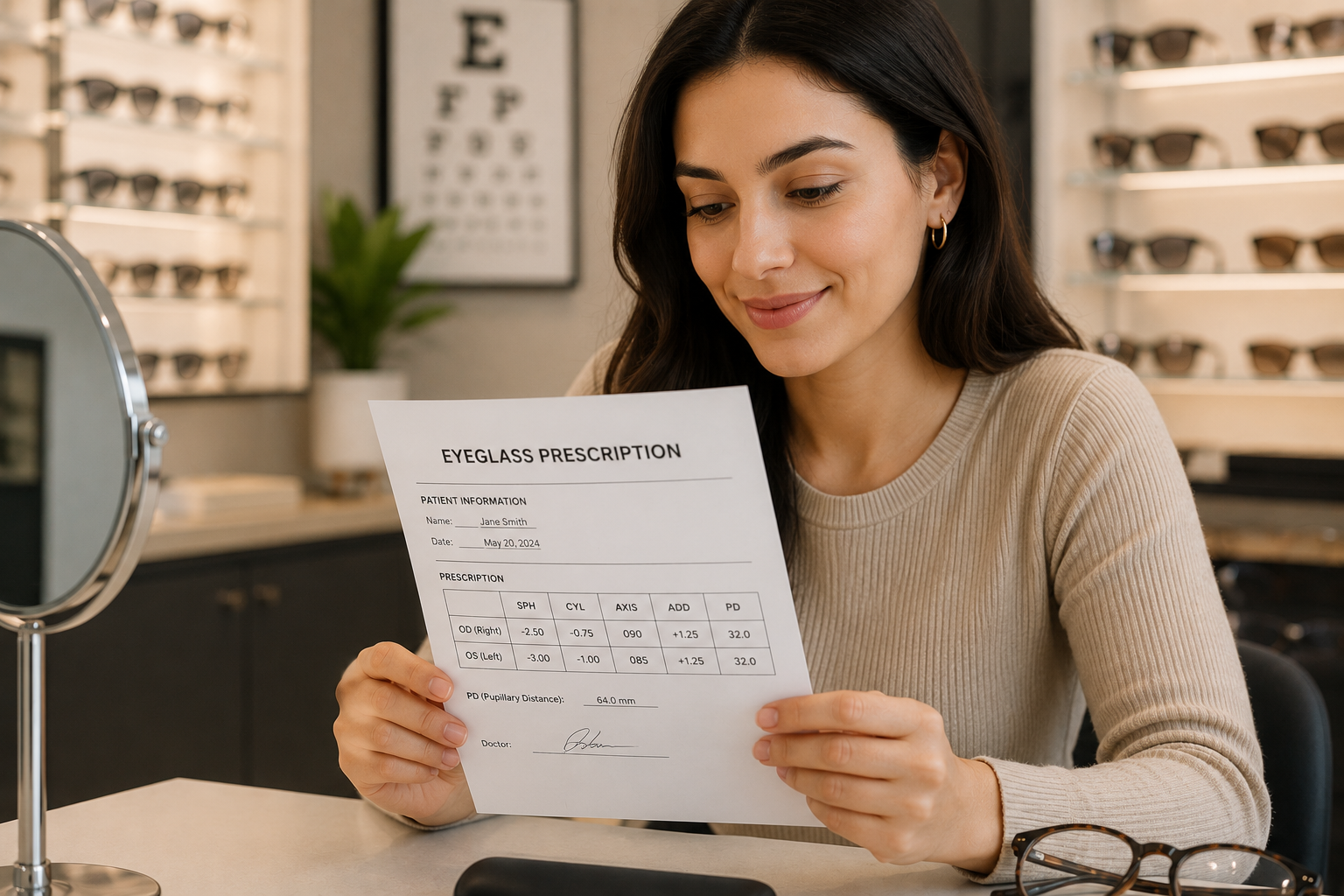 How to Read Your Eyeglass Prescription: A Simple Guide